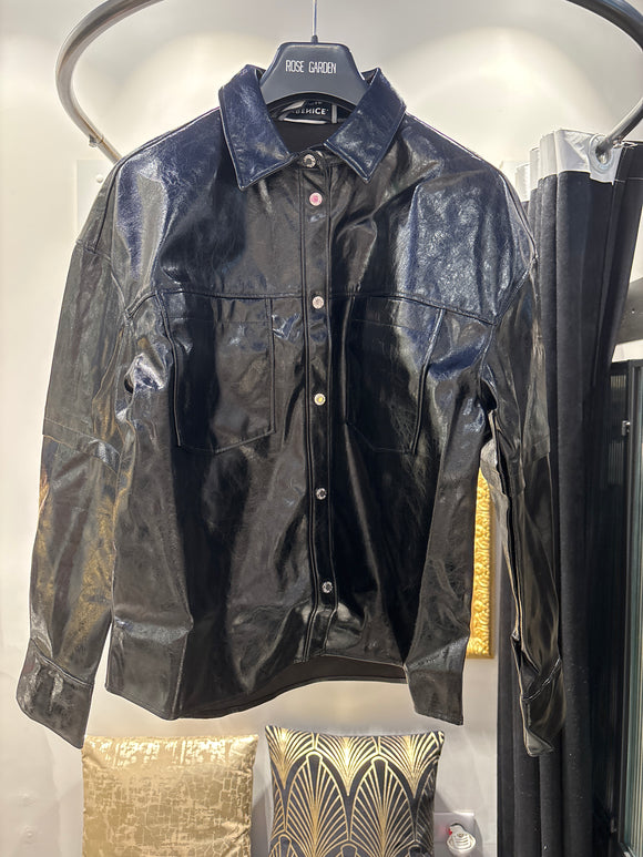 Surchemise vinyle noir