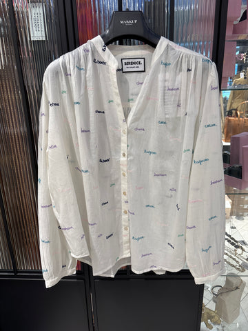 Chemise broderies multico
