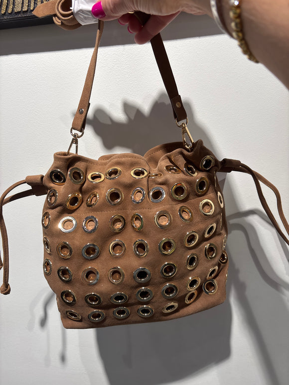 Sac sceau daim studs