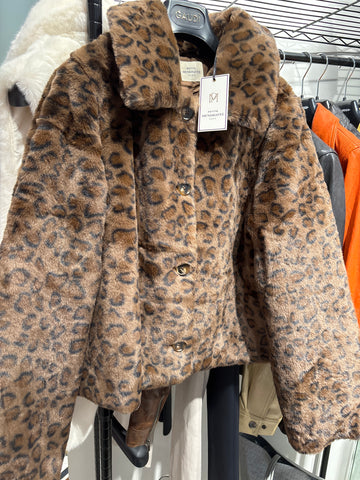 Manteau oprah léopard