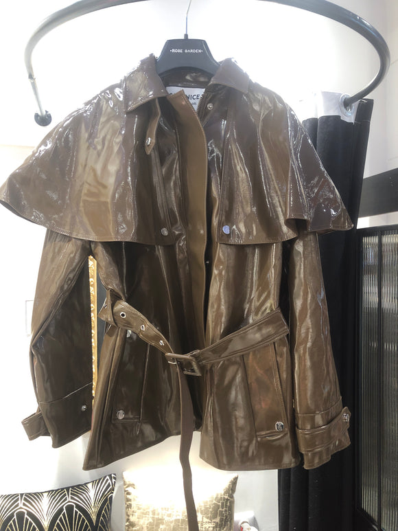Veste cape brown T34