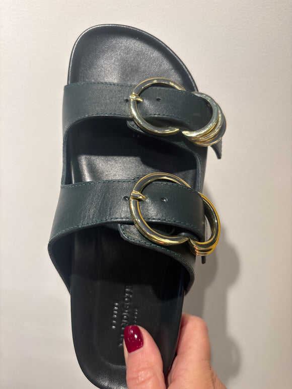Sandales clink vert foncé