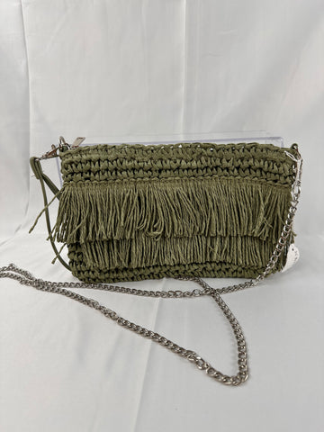 SAC PORTE TRAVERS EN PAILLE AVEC FRANCHE ET ANSE CHAINE (SC8029)