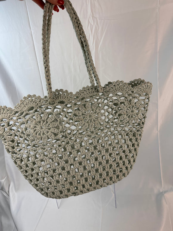 SAC PANIER CABAS PAILLE AJOUREE