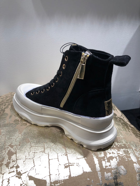 Sneaker noir Lola avec strass