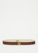 Ceinture dorée écoconçue à imprimé-1