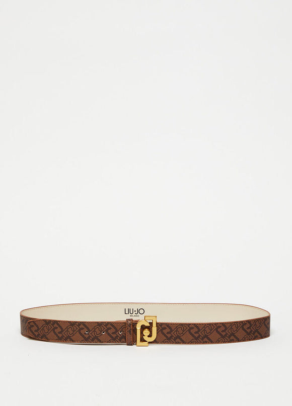 Ceinture dorée écoconçue à imprimé