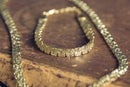 BRACELET CHAINE PLATE DOREE A L'OR FIN LOVELY DAY-3
