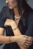 BRACELET CHAINE PLATE DOREE A L'OR FIN LOVELY DAY-4