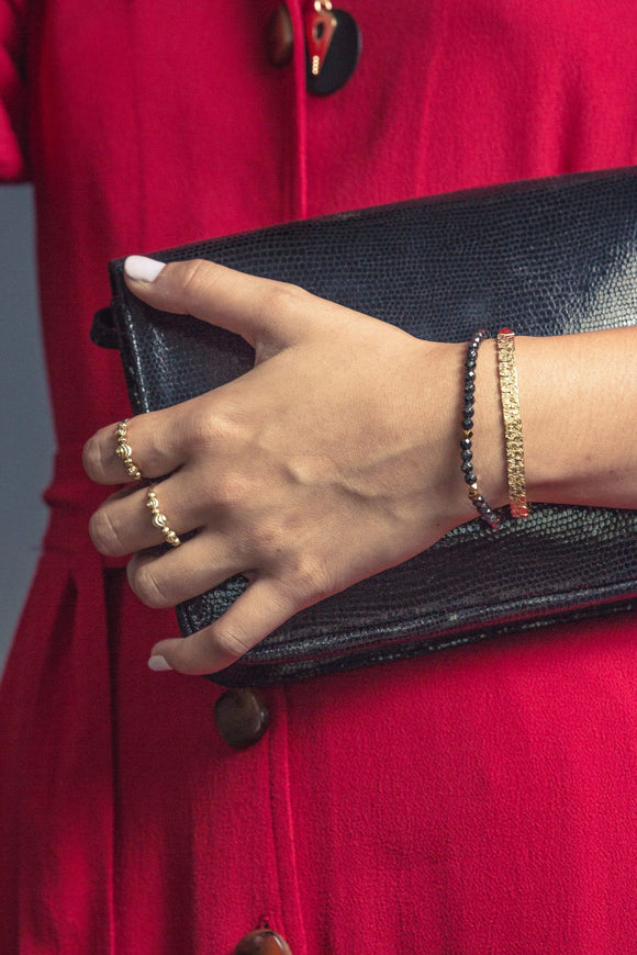 BRACELET CHAINE PLATE DOREE A L'OR FIN LOVELY DAY