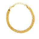 BRACELET CHAINE PLATE DOREE A L'OR FIN LOVELY DAY-1