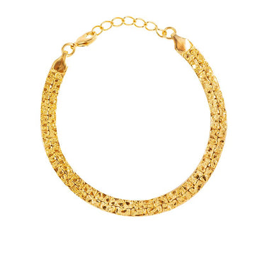 BRACELET CHAINE PLATE DOREE A L'OR FIN LOVELY DAY
