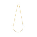 Collier chaine orné de perles de pierre – Or 18Kt-1