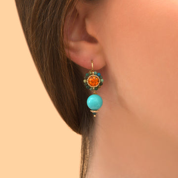 BOUCLES D'OREILLES CALISTE (CAL02DO/TB)