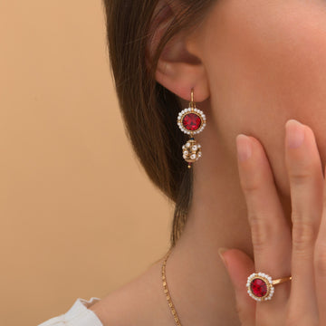 BOUCLES D'OREILLES CALISTE (CAL03DO/PR)