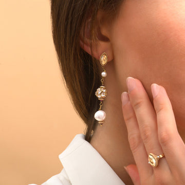 BOUCLES D'OREILLES CALISTE (CAL04TP/PO)