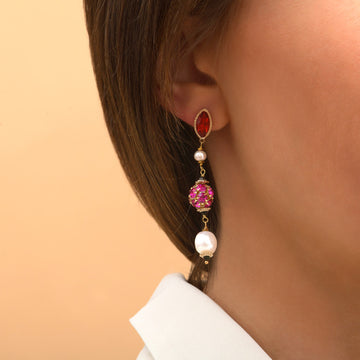 BOUCLES D'OREILLES CALISTE (CAL04TP/PR)