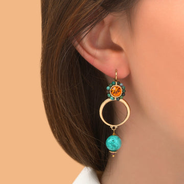 BOUCLES D'OREILLES CALISTE (CAL05DO/PR)