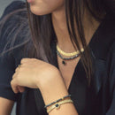 Collier chaine plate doré à l'or fin ou argenté-5