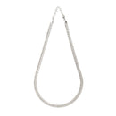 Collier chaine plate doré à l'or fin ou argenté-2