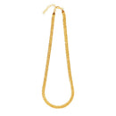 Collier chaine plate doré à l'or fin ou argenté-1