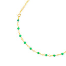 CHAINE CHEVILLE EMERAUDE + PENDENTIF LUNE (LOD021320-V-LUN)-2