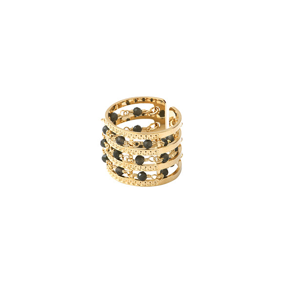 BAGUE TRIPLE SABAH ONYX (LOD023011-N)