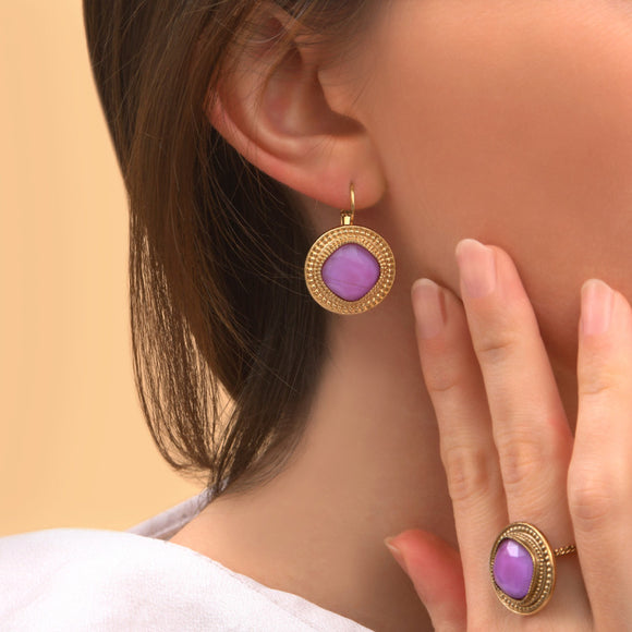 BOUCLES D'OREILLES LOUISE (LOU05DO-2/R)