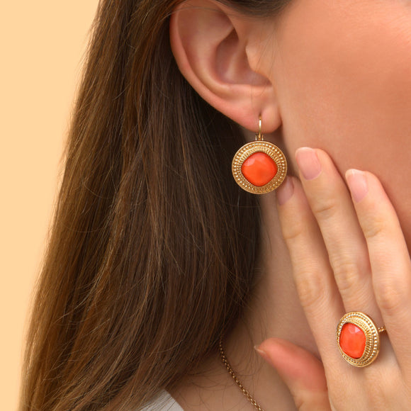 BOUCLES D'OREILLES LOUISE (LOU05DO-1/R)