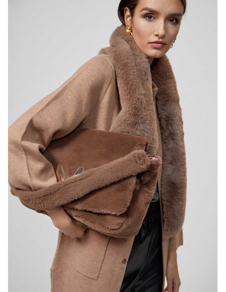 Besace fourrure marron Lola Casademunt