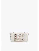 Besace blanche imprimée animal et logo clouté Lola Casademunt-7
