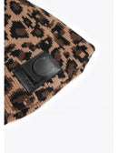 Bonnet en laine imprimé leopard Lola Casademunt-3