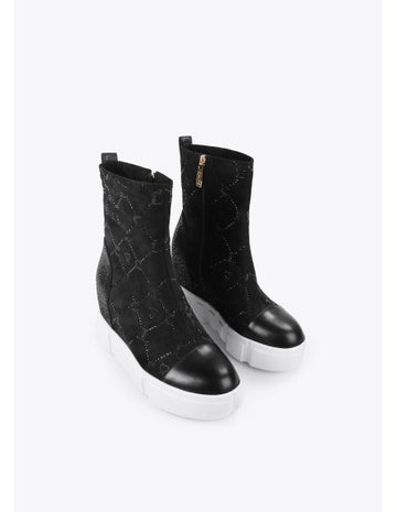 Bottines noires avec diamants Lola Casademunt