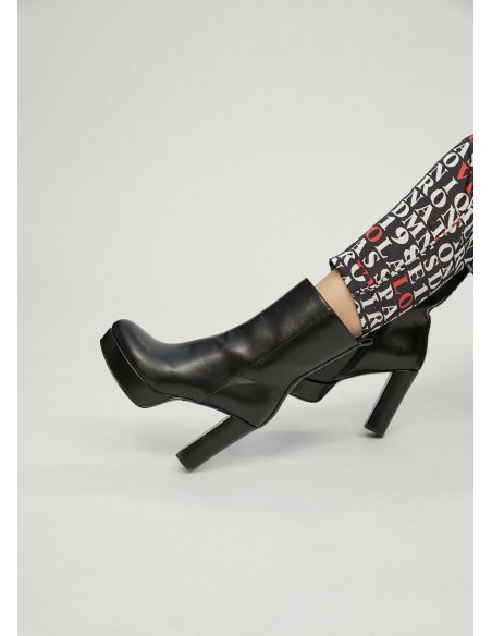 Bottines de plate-forme noire Lola Casademunt