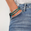 BRACELET-COLLIER 2 en 1 (2 TOURS ADO ET F TURQUOISE ANGEL)-3