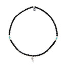 BRACELET-COLLIER 2 en 1 (2 TOURS ADO ET F NOIR MAT/TURQ ANGEL)-3