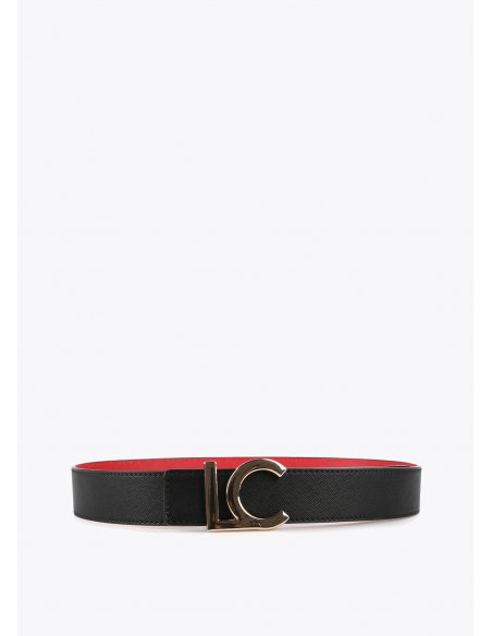 Ceinture réversible noire et rouge Lola Casademunt