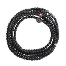 BRACELET-COLLIER 2 en 1 (6 TOURS F NOIR VERO)-5