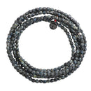 BRACELET-COLLIER 2 en 1 (6 TOURS F NOIR ROCK VERO)-5