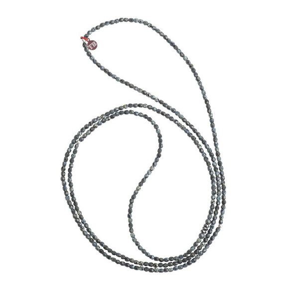 BRACELET-COLLIER 2 en 1 (6 TOURS F NOIR ROCK VERO)