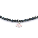 BRACELET-COLLIER 2 en 1 (3 TOURS NOIR ROCK PINK MATAKI)-3