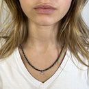 BRACELET-COLLIER 2 en 1 (3 TOURS NOIR ROCK PINK MATAKI)-2