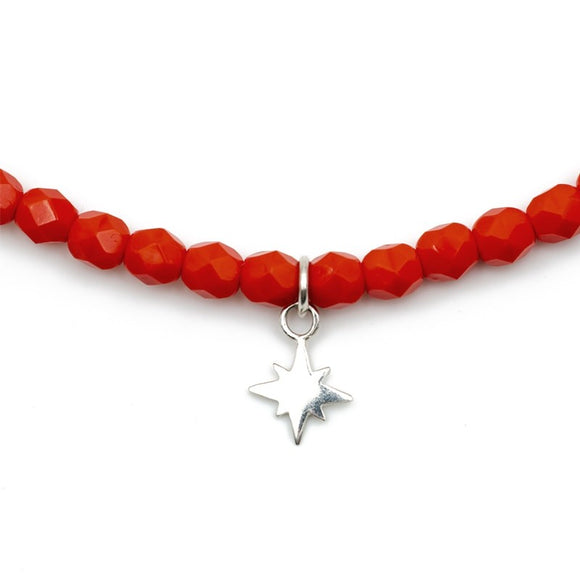 BRACELET-COLLIER 2 en 1 (2 TOURS ADO ET F ROUGE 22 POLAIRE)