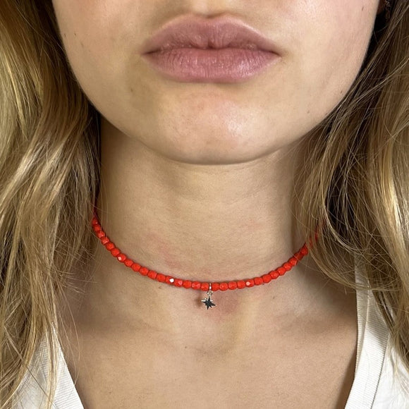 BRACELET-COLLIER 2 en 1 (2 TOURS ADO ET F ROUGE 22 POLAIRE)