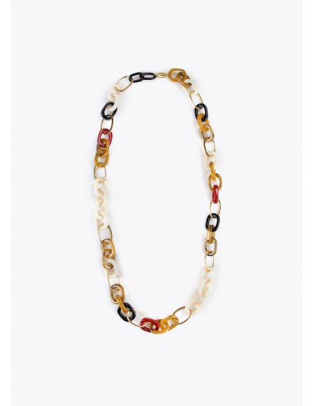 Collier long à anneaux et maillons Lola Casademunt