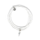 BRACELET-COLLIER 2 en 1 (3 TOURS F BLANC ECLAIR)-5