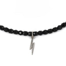 BRACELET-COLLIER 2 en 1 (2 TOURS ADO ET F NOIR ECLAIR)-2