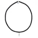 BRACELET-COLLIER 2 en 1 (2 TOURS ADO ET F NOIR ECLAIR)-3
