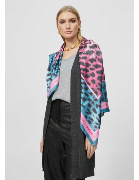 Foulard à imprimé animal bicolore Lola Casademunt