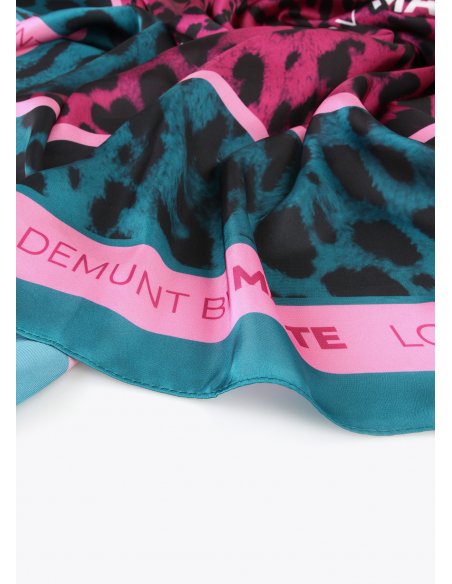 Foulard à imprimé animal bicolore Lola Casademunt
